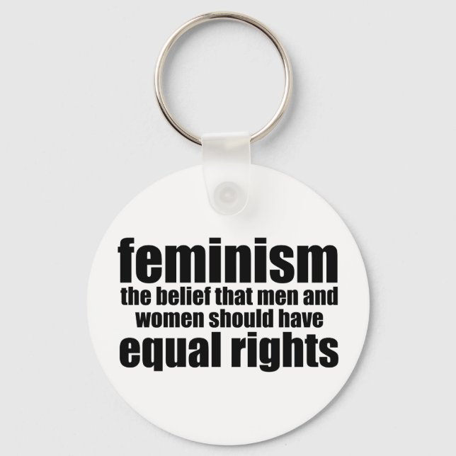Feminist Definition Equal Rights for Women Keychain (Front)