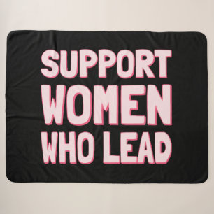 Feminist Elections - Support Women Who Lead III Sherpa Blanket