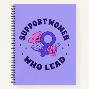 Feminist Elections - Support Women Who Lead V Notebook
