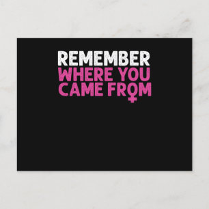 Feminist Feminism Activist Gender Equality Support Postcard