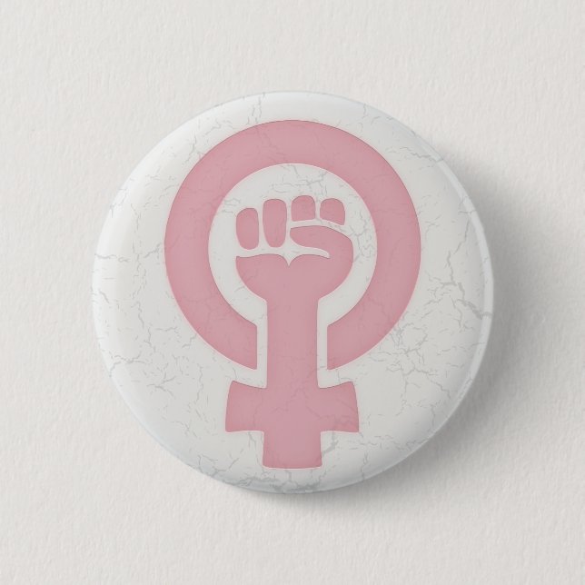 Feminist Fist 2 Inch Round Button (Front)