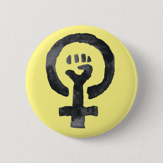 Feminist Fist Symbol 2 Inch Round Button