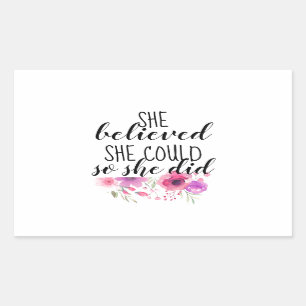 Feminist Floral Inspirational Quote Bumper Sticker