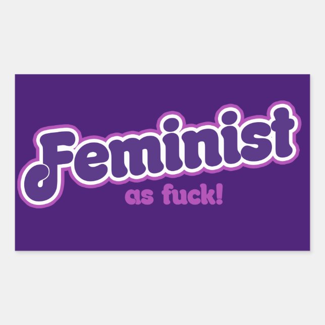 Feminist in purple sticker (Front)
