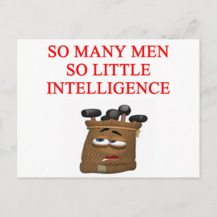 feminist joke postcard