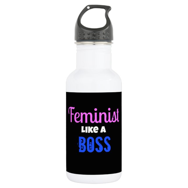 Feminist Like A  Boss 532 Ml Water Bottle (Front)