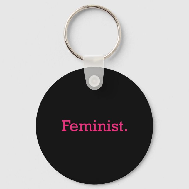 Feminist Minimal Resist Patriarchy  Keychain (Front)