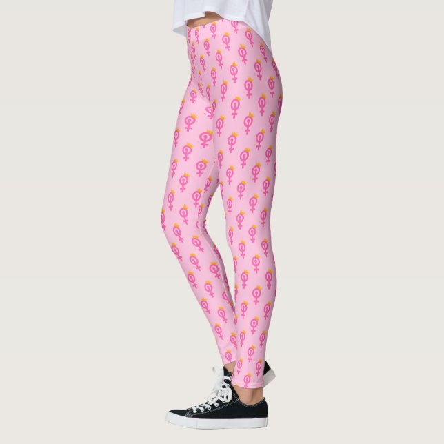 Feminist Pink Leggings (Left)