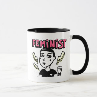 Feminist Pop Art Girl Mug