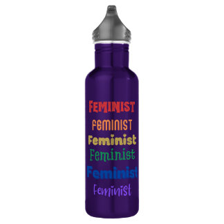 feminist pride water bottle