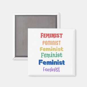 feminist pride "woman's march"  magnet