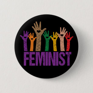 Feminist Protest Hands 2 Inch Round Button