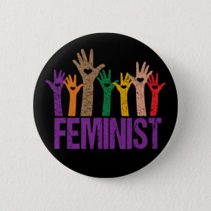 Feminist Protest Hands 2 Inch Round Button