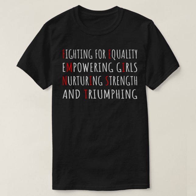 Feminist Quote I Simple Style T-Shirt (Design Front)