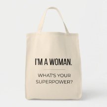 Feminist Quote Tote Bag, Empowering Gift for Women