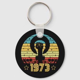 Feminist Roe V Wade Rights 1973 Keychain