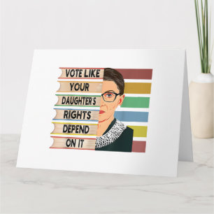 Feminist Ruth Bader Ginsburg RBG Quote Girl With B Card