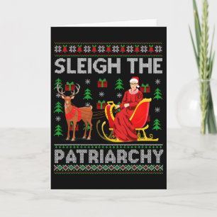 Feminist Ruth Bader Ginsburg Rbg Xmas Sleigh The P Card