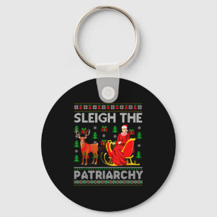 Feminist Ruth Bader Ginsburg Rbg Xmas Sleigh The P Keychain