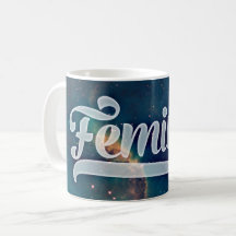 Feminist Space Galaxy Pattern