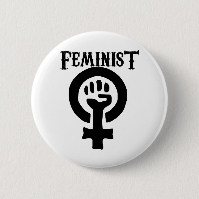Feminist Symbol 2 Inch Round Button (Front)