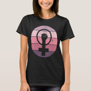 Feminist Symbol Female Equality Woman Up Cute Femi T-Shirt