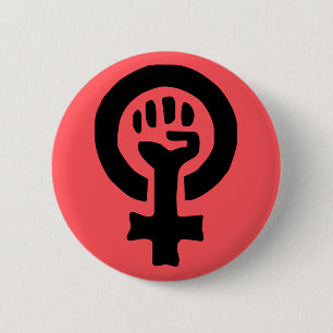 Feminist Symbol Logo 2 Inch Round Button