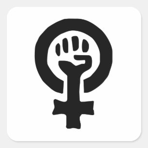 Feminist Symbol Logo Square Sticker