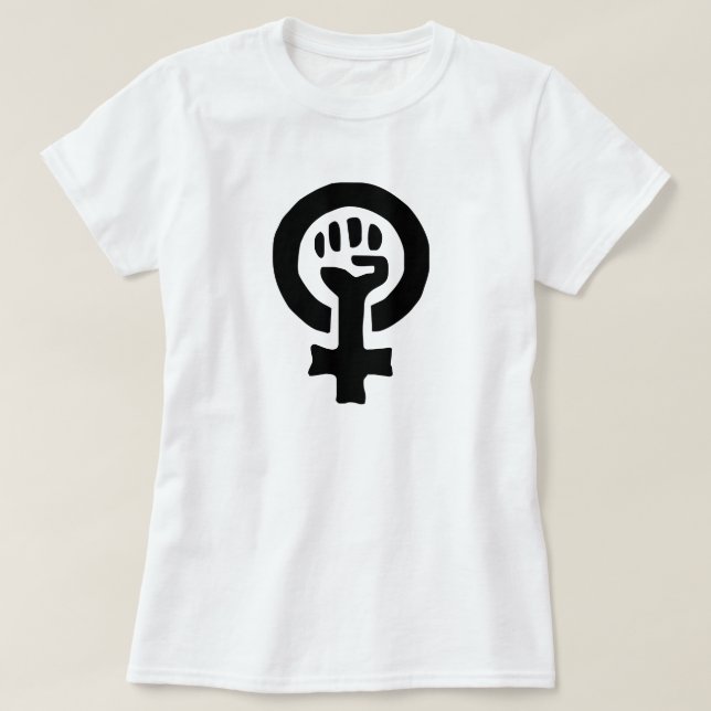 Feminist Symbol Logo T-Shirt (Design Front)