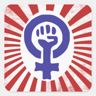 Feminist Symbol Square Sticker
