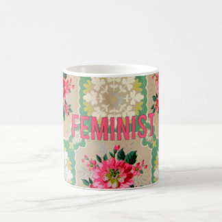 Feminist vintage wallpaper mug