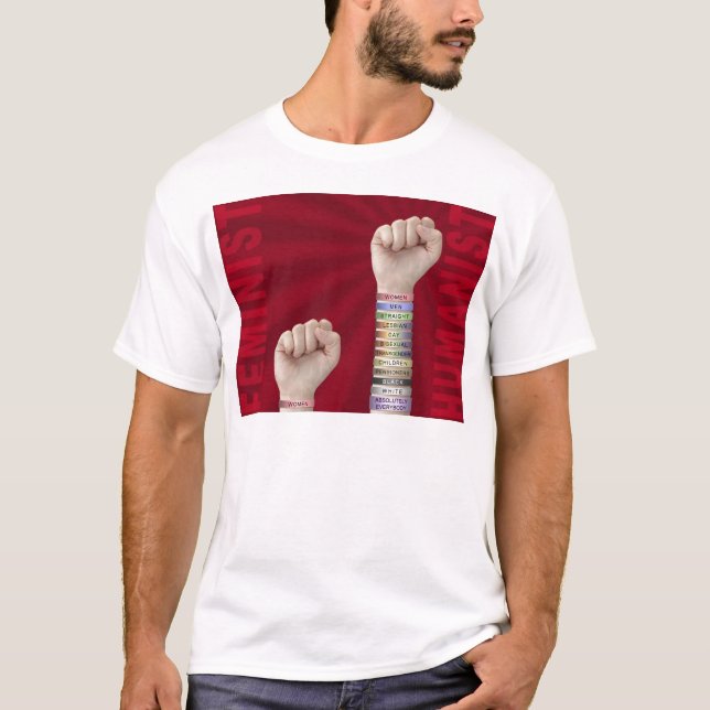 Feminist vs Humanist T-Shirt (Front)
