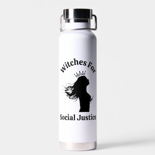 Feminist Witch Coffee Lover Social Justice Trendy Water Bottle