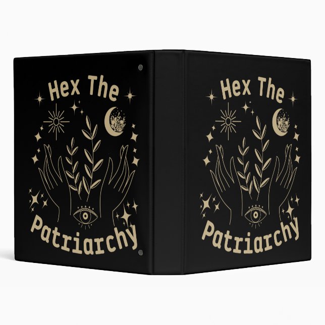 Feminist Witch, Hex The Patriarchy Binder (Background)