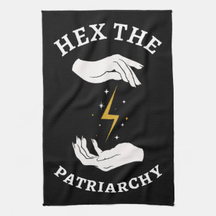 Feminist Witch - Hex The Patriarchy I Kitchen Towel