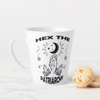 Feminist Witch, Hex The Patriarchy Latte Mug