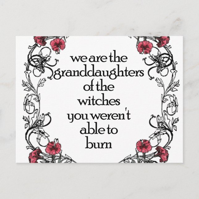 Feminist Witch Postcard (Front)