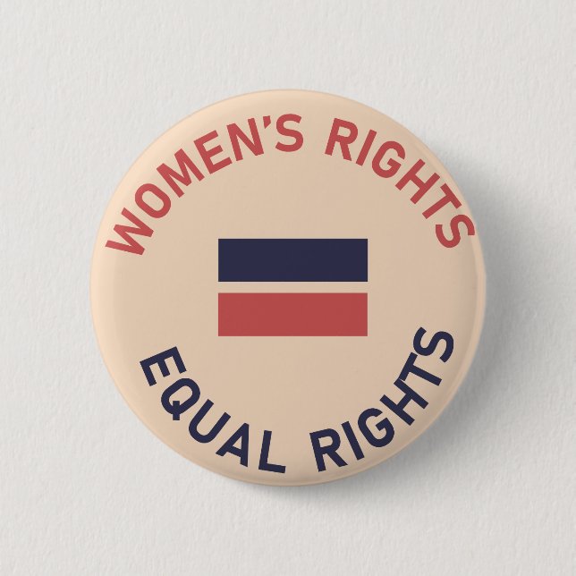 Feminist Women's Rights Equal Rights Pin (Front)