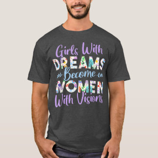 Feminist Womens Rights Female Empowerment Flowers T-Shirt