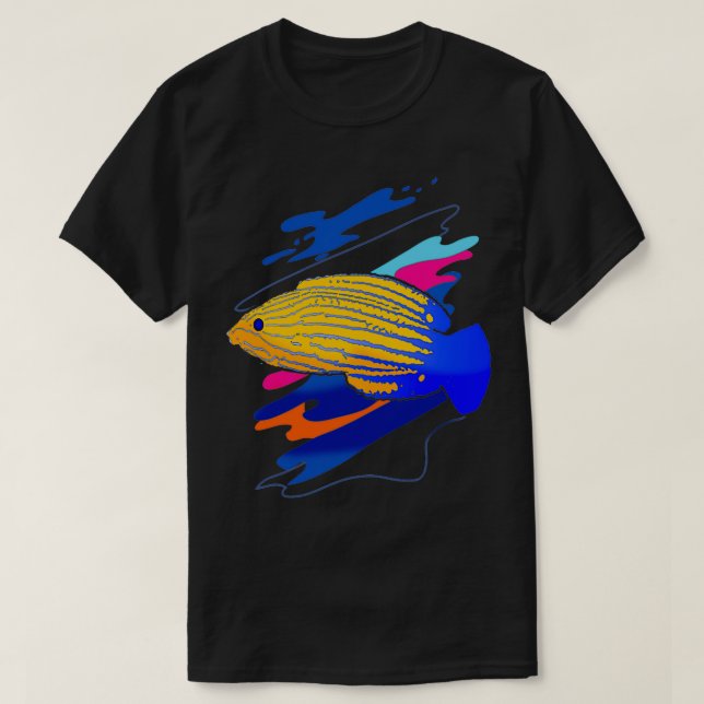 Feminus Wrasse Fish Shirt (Design Front)
