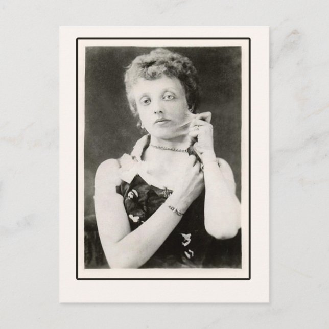 Femme à peau élastique photo sur cartes, cartes po (Devant)