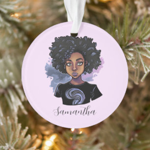 Femme afro-américaine pétillante