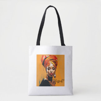 Femme Afro-Américaine Sac Tote Bénie