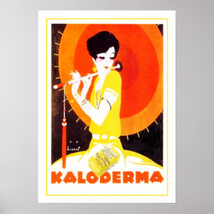 Femme Art déco avec parapluie