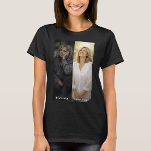Femme avant Jésus et après Jésus T-Shirt