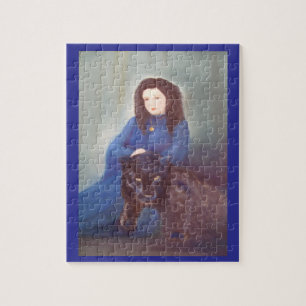 Femme avec Black Panther Puzzle
