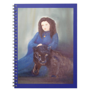 Femme avec Carnet Spiral Black Panther