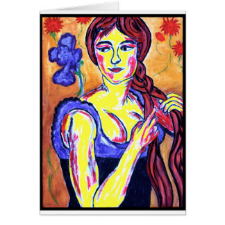Femme avec l'iris
