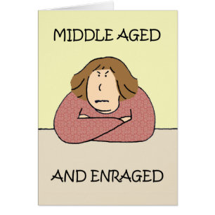 Femme Caricature De La Rage Du Moyen Âge