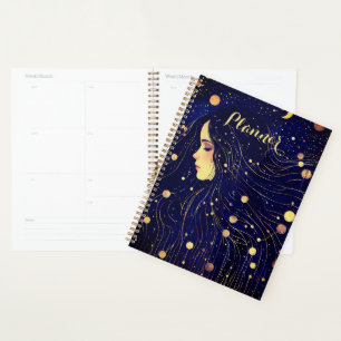 Femme Céleste Déesse de la Lune et des Étoiles